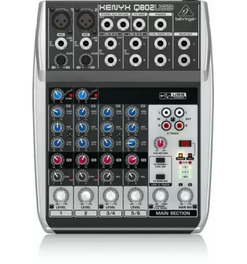 imagem de MESA DE SOM E INTERFACE BEHRINGER XENYX Q802USB **