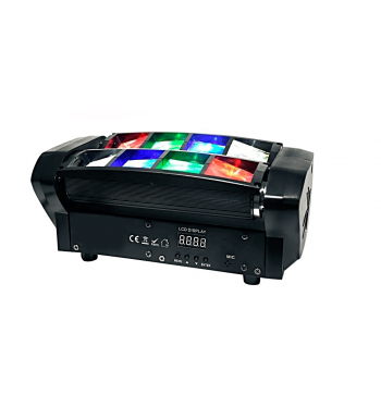 imagem de MINI MOVING SPIDER 8 LEDS 5W RBGW STROBO AUTOMÁTICO (BIVOLT)
